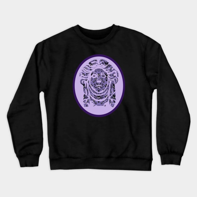 Madame Leota Wallpaper Gravestone Crewneck Sweatshirt by magicmirror